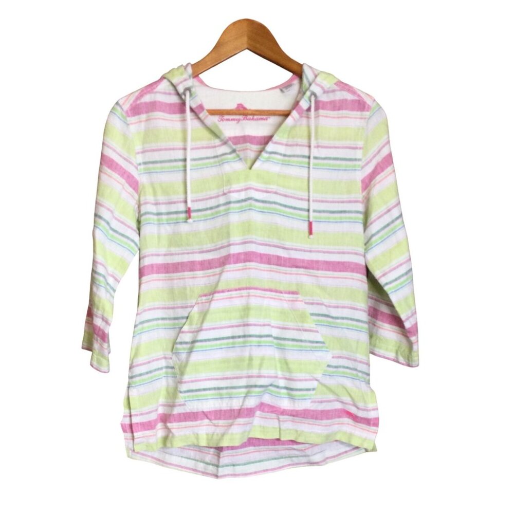 Tommy Bahama Multicolor Striped Hoodie Top